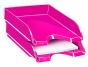 Tabuleiro de secretaria cep plastico rosa 257x348x66 mm - Preview