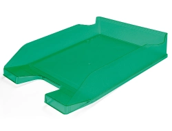 Capa do artigo Tabuleiro de secretaria q-connect plastico verde transparente (6 unidades)
