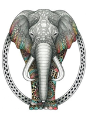 Tangleeasy Lined Journal Elephant - Preview