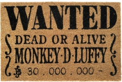 Capa do artigo Tapete de Porta - One Piece: Wanted Monkey D. Luffy