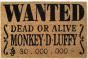 Tapete de Porta - One Piece: Wanted Monkey D. Luffy - Preview