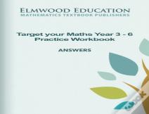 Target Your Maths Year 3-6 Practice Workbook Answers