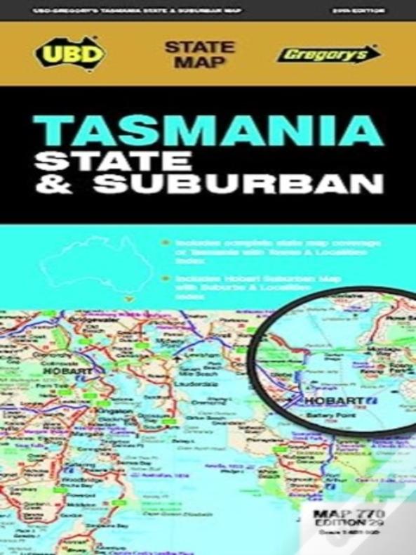 Tasmania State & Suburban Map 770 29th Ed