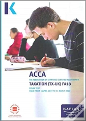 Capa do artigo Taxation (Tx) (Fa18) - Study Text