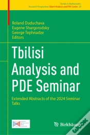 Capa do artigo Tbilisi Analysis And Pde Seminar