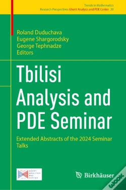 Capa do artigo Tbilisi Analysis And Pde Seminar
