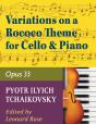 Tchaikovsky Pyotr Ilyich Variations On A Rococo Theme Op 33 For Cello And Piano By Leonard Rose - Preview