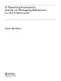 Teaching Assistant'S Guide To Managing Behaviour In The Classroom - Preview