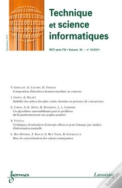 Capa do artigo Technique Et Science Informatiques Rsti Serie Tsi Volume 30 N  10 Decembre 2011
