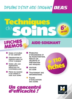Capa do artigo Techniques De Soins En Fiches Mémos ; Deas Diplôme D'Etat Aide-Soignant (6e Édition)