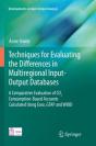 Techniques For Evaluating The Differences In Multiregional Input-Output Databases - Preview