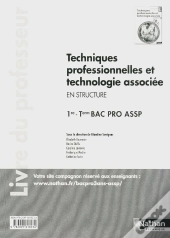 Techniques Professionnelles Technologie Associee (Poch) 1e/Terminale Bpro Assp Opt Struct - Prof 2012