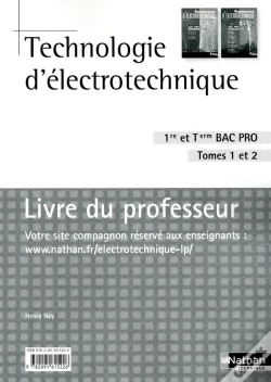 Capa do artigo Technologie D'Electrotechnique T.1 Et T.2 Bac Pro Professeur 2010