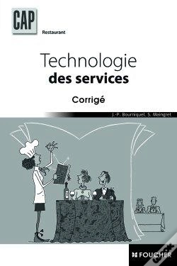 Capa do artigo Technologie Des Services ; Cap Restaurant ; Corrigé