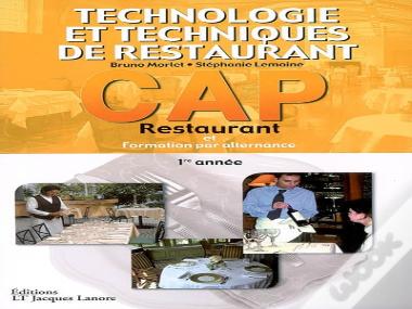 Technologie Et Techniques De Restaurant , Cap Restaurant , 1ère Année , Élève
