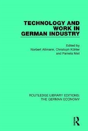 Technology And Work In German Industry - Preview