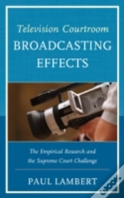 Capa do artigo Television Courtroom Broadcasting Effects