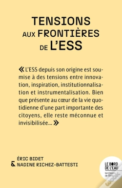 Capa do artigo Tensions Aux Frontières De L'Ess
