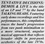 Tentative Decisions: Demos & Live - Vinil - Preview
