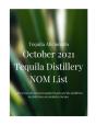 Tequila Distillery Nom List, October 2021 - Preview