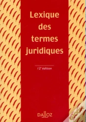 Capa do artigo Termes Juridiques 12e Ed Lexique