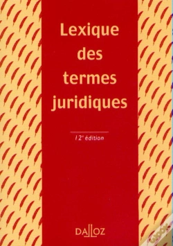 Capa do artigo Termes Juridiques 12e Ed Lexique