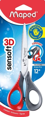 Capa do artigo Tesoura para esquerdino 16 cm MAPED (1 unidade aleatória)