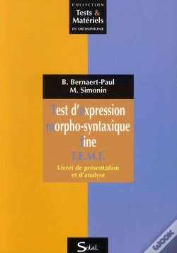 Capa do artigo Test D'Expression Morphosyntaxique Fine Temf