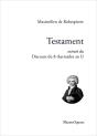 Testament : Extrait Du Discours Du 8 Thermidor An Ii - Preview