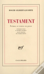 Capa do artigo Testament : Poèmes Et Textes En Prose