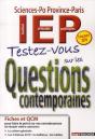 Testez-Vous Sur Les Questions Contemporaines ; Concours D'Entrée En Iep - Preview