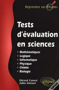 Capa do artigo Tests D'Évaluation En Sciences (Maths, Info, Logique, Physique, Chimie, Biologie)