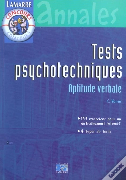 Capa do artigo Tests Psychotechniques ; Aptitude Verbale