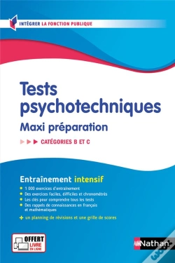 Capa do artigo Tests Psychotechniques ; Maxi Préparation ; Catégories B Et C (Édition 2024/2025)