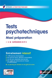 Tests Psychotechniques ; Maxi Préparation ; Catégories B Et C (Édition 2024/2025)