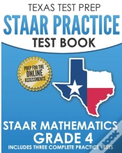 Capa do artigo Texas Test Prep Staar Practice Test Book Staar Mathematics Grade 4