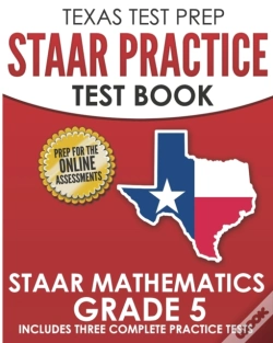 Capa do artigo Texas Test Prep Staar Practice Test Book Staar Mathematics Grade 5
