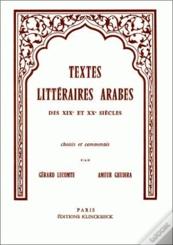 Capa do artigo Textes Littéraires Arabes Des Xixe Et Xxe Siècles