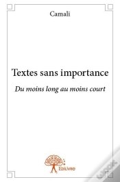 Capa do artigo Textes Sans Importance