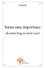 Textes Sans Importance - Preview
