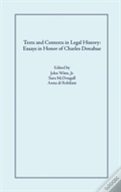 Capa do artigo Texts And Contexts In Legal History