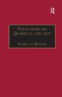 Texts From The Querelle, 1521â€“1615 - Preview
