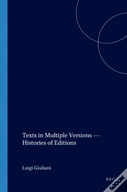 Capa do artigo Texts In Multiple Versions - Histories Of Editions