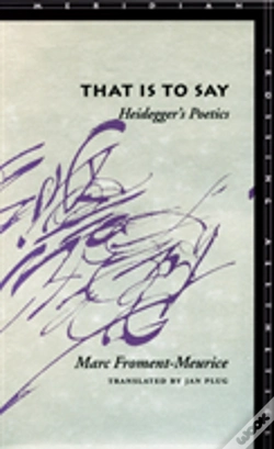 Capa do artigo That Is To Say: Heideggerâ€™S Poetics