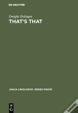 Capa do artigo That’S That
