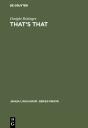 That’S That - Preview