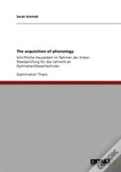Capa do artigo The Acquisition Of Phonology