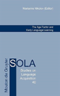 The Age Factor And Early Language Learning - Preview