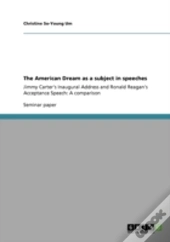 The American Dream As A Subject In Speeches