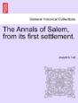The Annals Of Salem, From Its First Sett - Preview